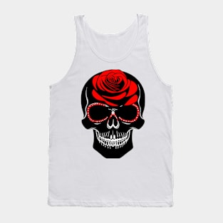 The Skull and the Rose - A Timeless Tale of Mortality and Love Tank Top